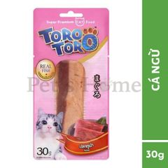 Bánh thưởng cho mèo Toro Toro Real thịt cá thật nguyên miếng 30g