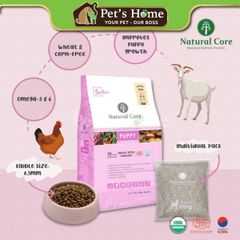 Hạt Natural Core Puppy [1kg, 500g] thức ăn cho chó con hữu cơ vị thịt cừu Hàn Quốc