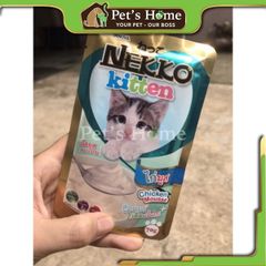 Pate mèo Nekko cho mèo con kitten đủ vị gói 70g