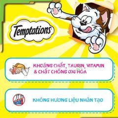 Bánh thưởng có nhân Temptations siêu hấp dẫn cho mèo 85g