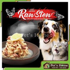 Pate Absolute Holistic Raw Stew thức ăn ướt làm từ raw food, thịt tươi chứa các Vitamin và khoáng chất cho chó mèo Mỹ lon 80g