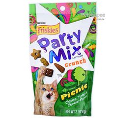 Bánh thưởng siêu giòn Purina Friskies Party Mix cho mèo 60g