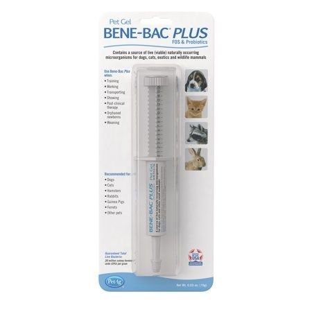 PetAg Bene-Bac Plus FOS & Probiotics Gel Supplement, 15g syringe