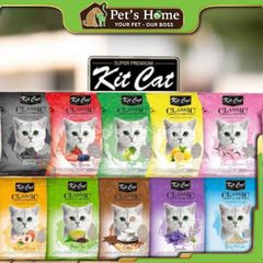 Cát sỏi vón cục Kit Cat Bentonite - cát vệ sinh cho mèo 10L