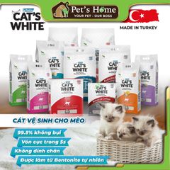 Cát vệ sinh cho mèo Cat's White 10L