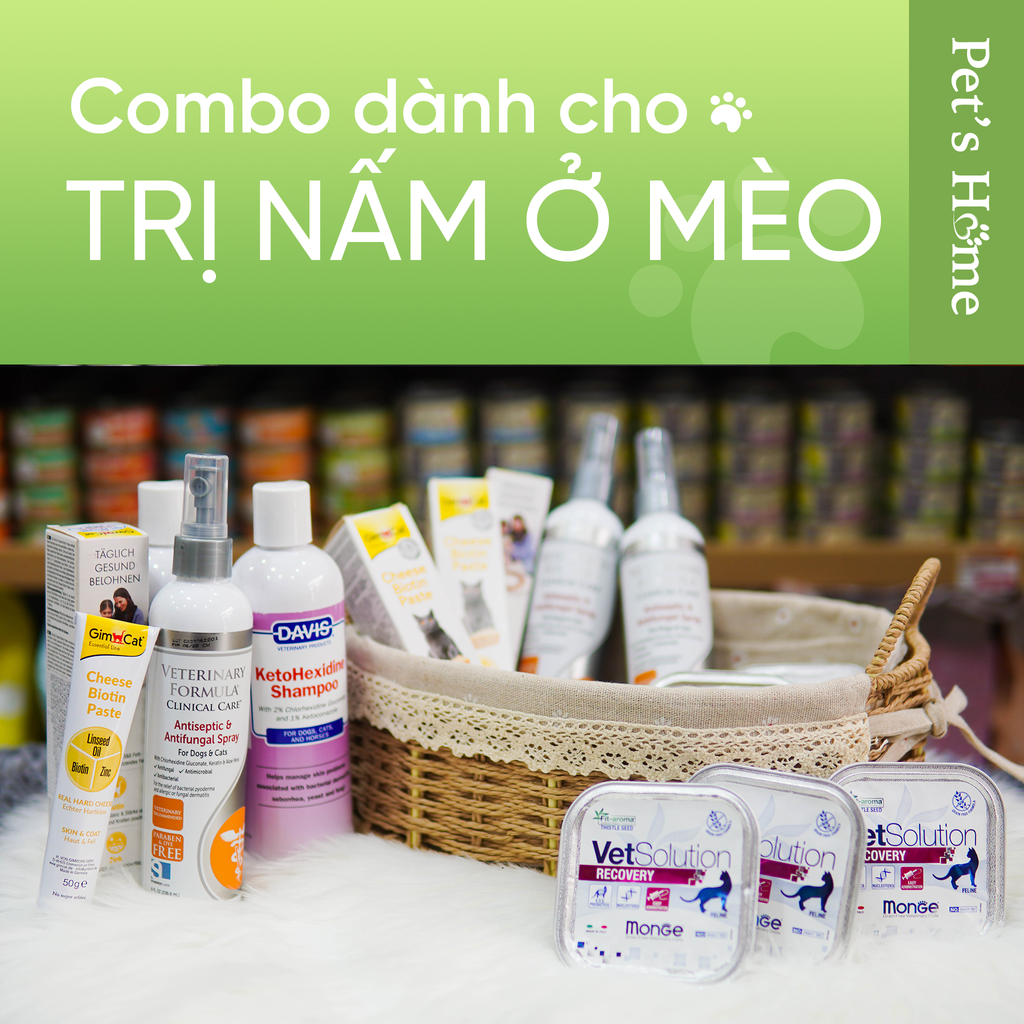 Combo Trị nấm cho Mèo