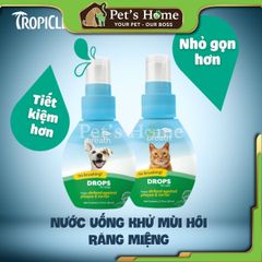 Dung dịch chăm sóc răng miệng dạng đậm đặc Tropiclean Drops 59ml cho chó