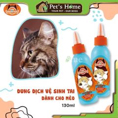 Dung dịch vệ sinh tai Lee Webster cho mèo 130ml