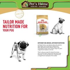 Hạt Royal Canin Pug [1,5kg - 500g] thức ăn hạt cho giống chó Pug Pháp