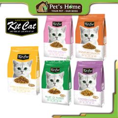 Hạt Kit Cat [1,2kg] Thức ăn cho mèo topping gà, cá cơm, cá hồi Singapore