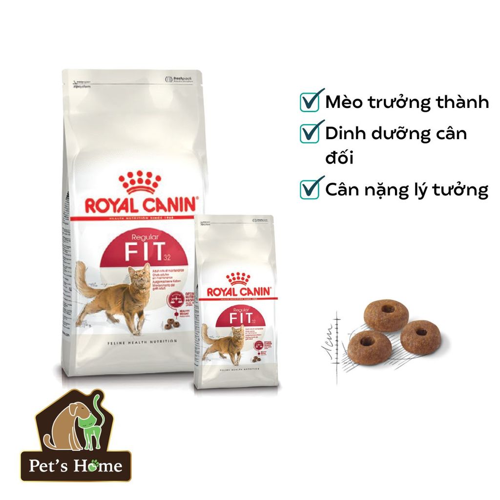 Hạt Royal Canin Fit32 [15kg - 10kg - 4kg] thức ăn cho mèo trưởng thành Pháp