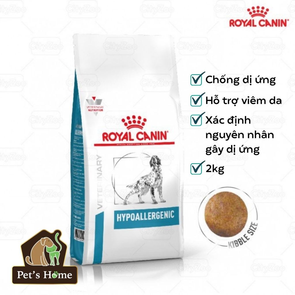 [Túi 2kg] Hạt Royal Canin Hypoallergenic trị dị ứng cho chó