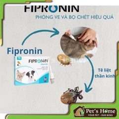 Nhỏ gáy trị ve rận cho chó mèo dưới 5kg Fipronin SS