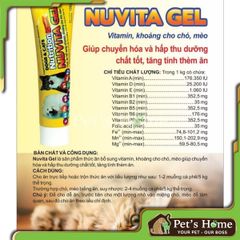 Nuvita gel cung cấp vitamin, khoáng cho chó mèo 120g