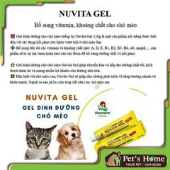 Nuvita gel cung cấp vitamin, khoáng cho chó mèo 120g