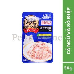 Pate Inaba IC thức ăn ướt dạng thạch chứa trà xanh giảm mùi hôi miệng, hỗ trợ tiêu hoá cho mèo Nhật Bản gói 50g