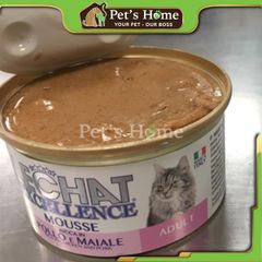 Pate Lechat thức ăn ướt mềm giàu protein và khoáng chất cho mèo Ý lon 85g (vị ngẫu nhiên)