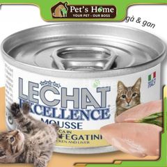 Pate Lechat thức ăn ướt mềm giàu protein và khoáng chất cho mèo Ý lon 85g (vị ngẫu nhiên)