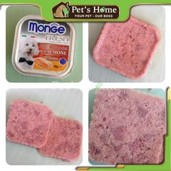 Pate Monge Fresh cho chó nhiều vị khay 100g