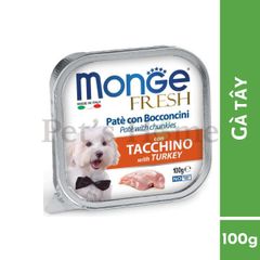 Pate Monge Fresh cho chó nhiều vị khay 100g