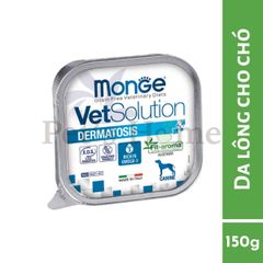 Pate Monge VetSolution Dermatosis cho chó 150g - điều trị Viêm da và rụng lông