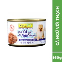 Pate Natufit thức ăn ướt mềm được làm từ cá ngừ tươi cho mèo Nhật Bản lon 160g