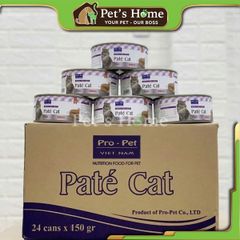 Pate Pro Pet thức ăn ướt mềm hỗ trợ tiêu hoá cho mèo Việt Nam lon 400g