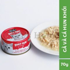 Pate sữa dê Kit Cat cá ngừ lon 70g