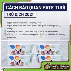 Pate tươi The Pet 100% thức ăn tươi cho mèo không chất bảo quản tự làm tại Việt Nam 1kg