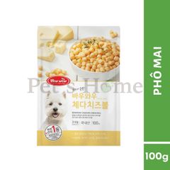 Phô mai viên cho chó BowWow Cheese Ball gói 100g