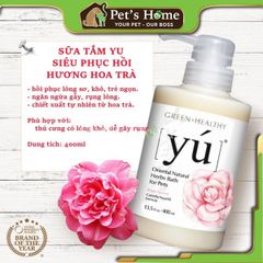 Dầu tắm cao cấp Yú thơm lâu cho chó mèo 400ml