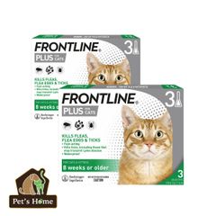 Nhỏ gáy trị ve rận cho mèo Frontline Plus