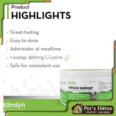 Tomlyn Immune Support L-Lysine Powder Cat Supplement 100g