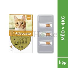 Tuýp Advocate nhỏ gáy cho mèo ngăn ngừa nội ngoại ký sinh