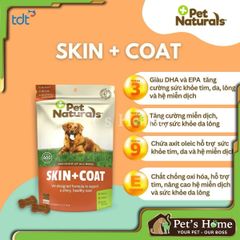 Viên nhai Pet Naturals dưỡng da lông Skin+Coat cho chó gói 30 viên