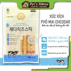 Xúc xích phô mai cho chó Bowwow - Bánh thưởng cho chó 70g