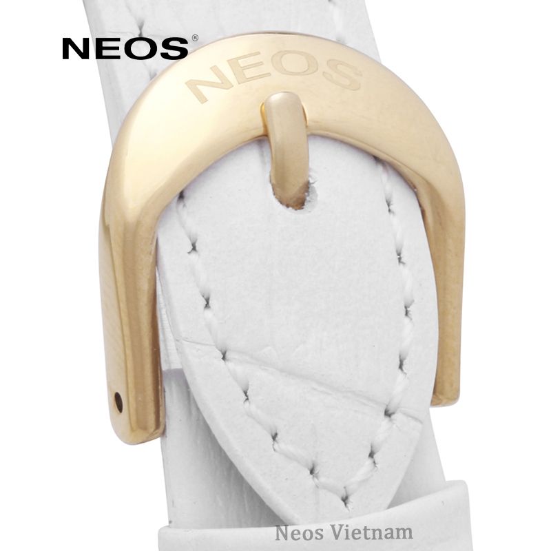 Đồng Hồ Nữ Neos N-20690AL Dây Da Trắng Sữa Chính Hãng