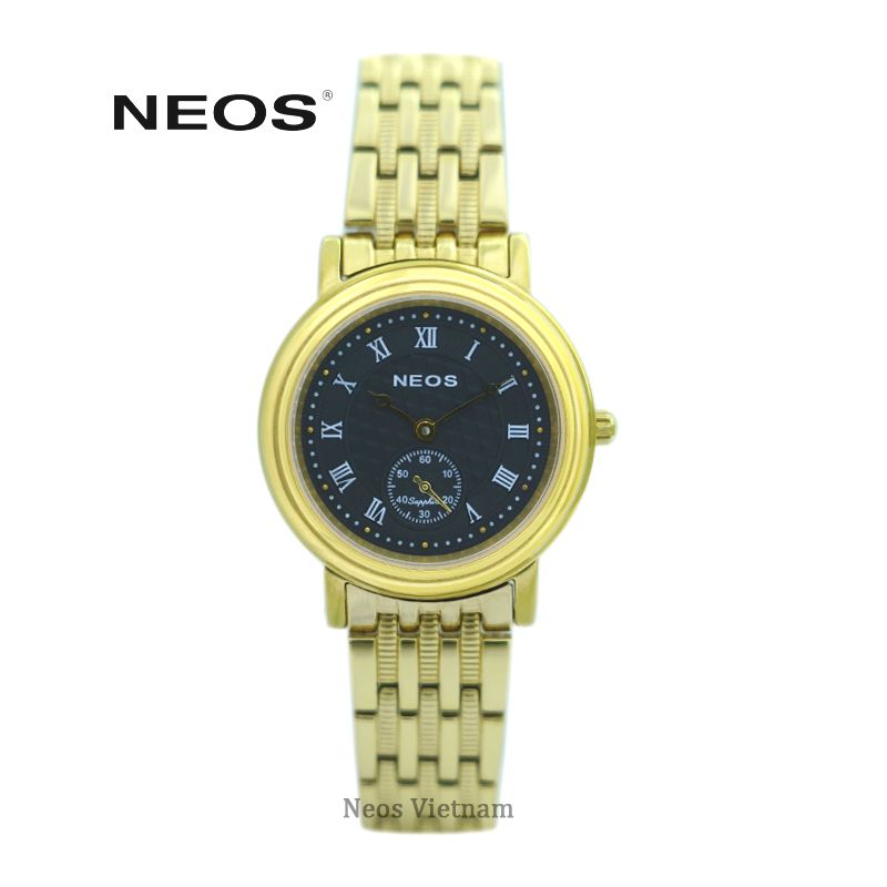 Đồng Hồ Nữ Đẹp Neos N-30851L Sapphire Dây Thép Vàng