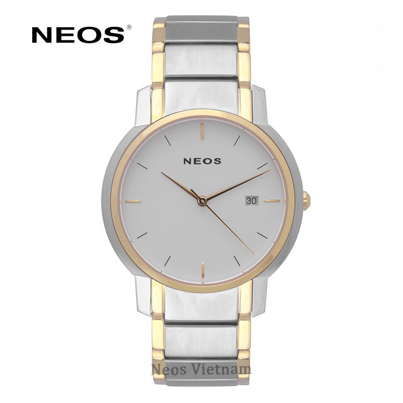 Đồng Hồ Nam Neos N-30853M Dây Thép Vàng