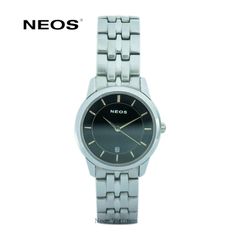 Đồng Hồ Đeo Tay Nữ Neos N-30854L Sapphire Dây Thép Bạc