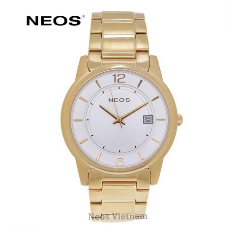 Đồng Hồ Nam Chính Hãng Neos N-30855M Dây Thép Vàng