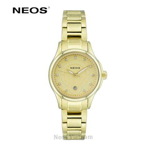 Đồng Hồ Nữ Đẹp Neos N-30864L Dây Thép Vàng