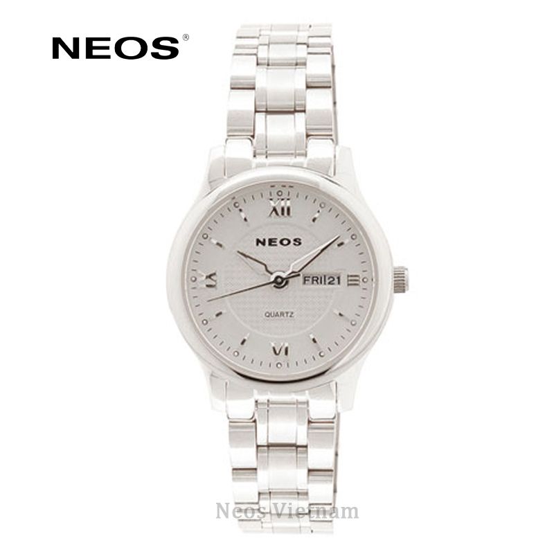 Đồng Hồ Đeo Tay Nữ Neos N-30869L Dây Thép Vàng