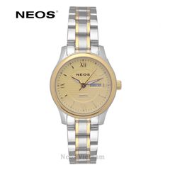 Đồng Hồ Đeo Tay Nữ Neos N-30869L Dây Thép Vàng