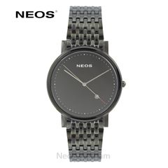 Đồng Hồ Neos N-30888G Nam Dây Thép Vàng