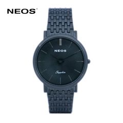 Đồng Hồ Nam Dây Thép Neos N-30941M Sapphire Full Đen