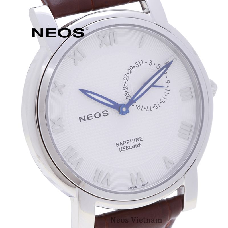 Đồng Hồ Nam dây da Neos N-40642M Sapphire Chính Hãng