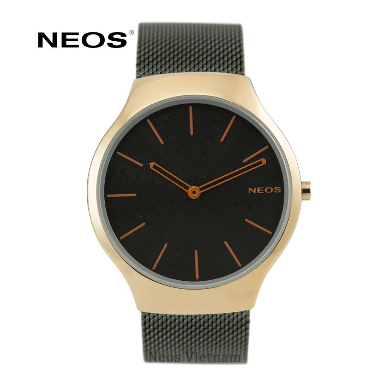 Đồng Hồ Đeo Tay Nam Neos N-40655M Sapphire Dây Thép Lưới