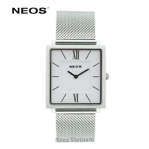 Đồng Hồ Mặt Vuông Neos N-40674M Nam Dây Lưới