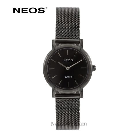 Đồng Hồ Nữ Đẹp Neos N-40685L Sapphire Dây Lưới Đen